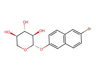 6-Bromo-2-naphthyl beta-D-xylopyranoside structure