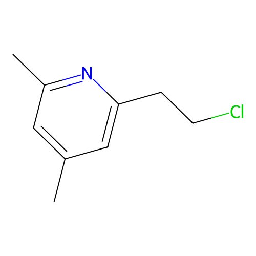 2-(2-Chloroethyl)-4,6-dimethylpyridine structure