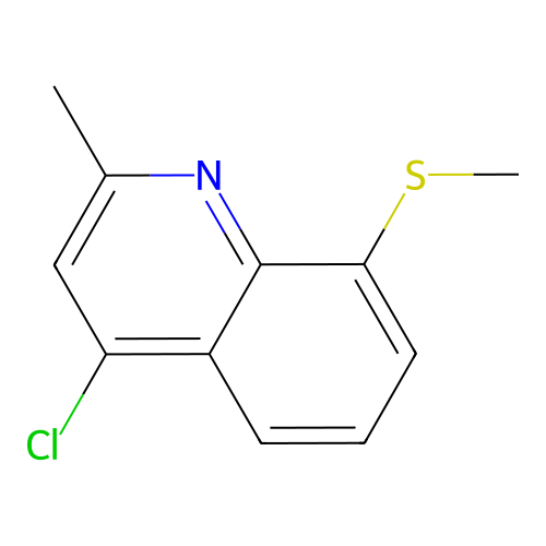 4-Chloro-2-methyl-8-methylsulfanylquinoline structure