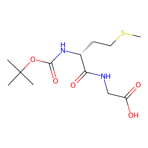 Boc-D-Met-Gly-OH structure