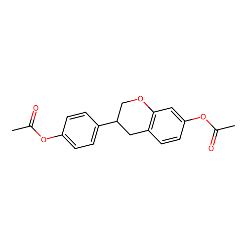 4-(7-Acetoxychroman-3-yl)phenyl acetate structure