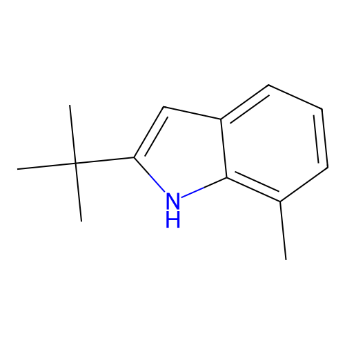 2-(tert-Butyl)-7-methyl-1H-indole structure