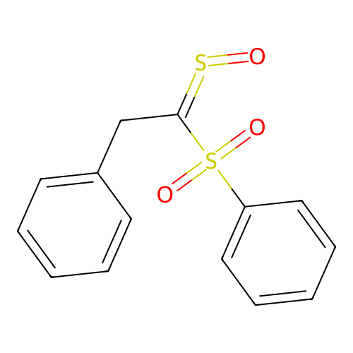 Phenyl 2-phenyl-1-sulfinylethyl sulfone structure
