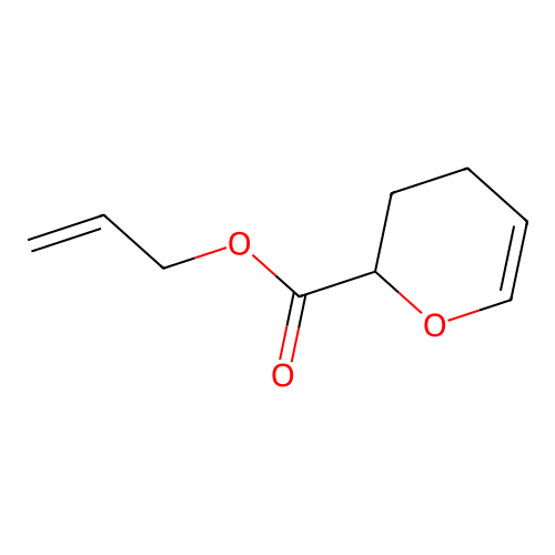 prop-2-enyl 3,4-dihydro-2H-pyran-2-carboxylate structure