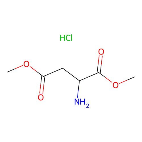 Dimethyl L-aspartate hydrochloride structure