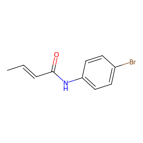 N-(4-bromophenyl)but-2-enamide structure