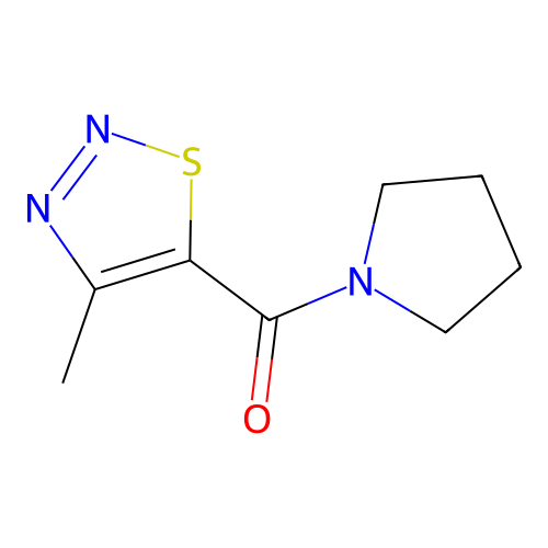 (4-Methylthiadiazol-5-yl)-pyrrolidin-1-ylmethanone structure