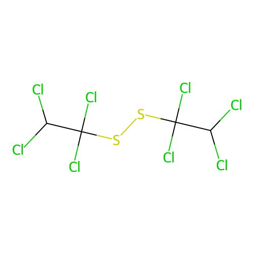 1,1,2,2-Tetrachloro-1-(1,1,2,2-tetrachloroethyldisulfanyl)ethane structure