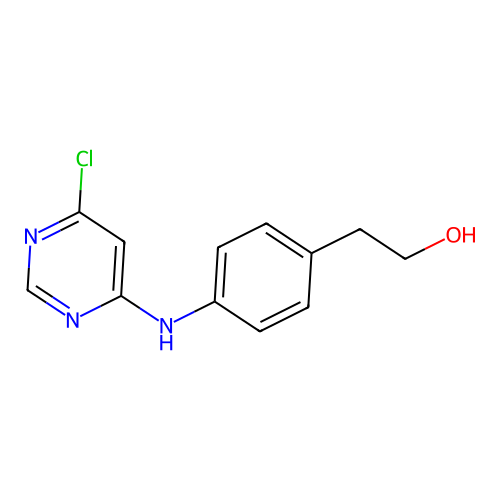 2-[4-[(6-Chloropyrimidin-4-yl)amino]phenyl]ethanol structure