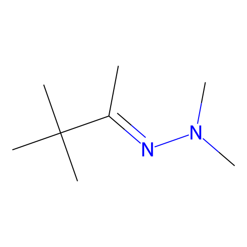 N-[(E)-3,3-dimethylbutan-2-ylideneamino]-N-methylmethanamine structure