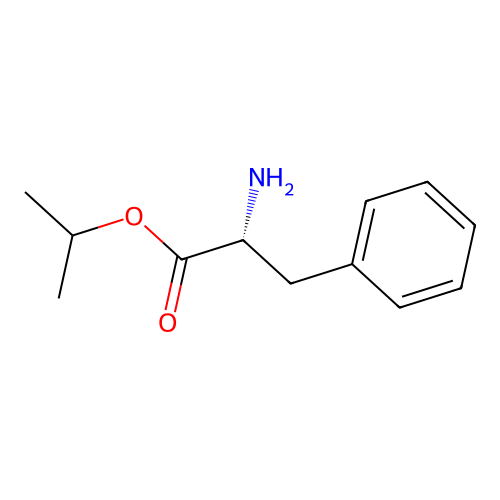 propan-2-yl (2R)-2-amino-3-phenylpropanoate structure