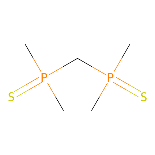 Dimethylphosphinothioylmethyl-dimethyl-sulfanylidene-lambda5-phosphane structure