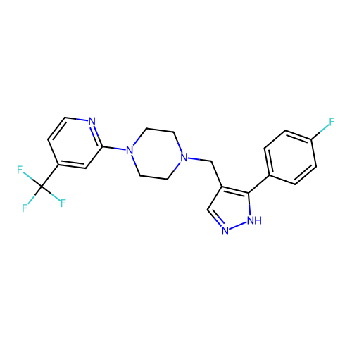 piperazine,1-[[3-1h-pyrazol-4-yl]methyl]-4-[4-2-pyridinyl]- structure