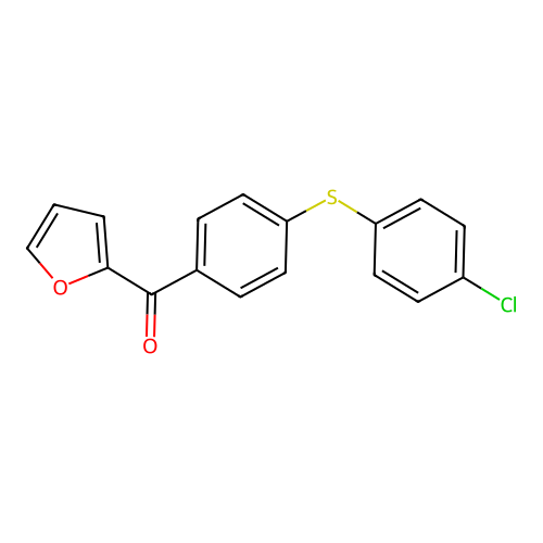 {4-[(4-Chlorophenyl)sulfanyl]phenyl}(furan-2-yl)methanone structure