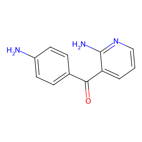 (4-Aminophenyl)-(2-amino-3-pyridyl)methanone structure
