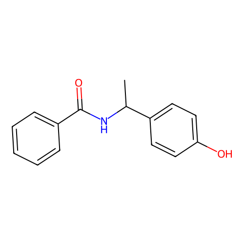 N-[1-(4-hydroxyphenyl)ethyl]benzamide structure