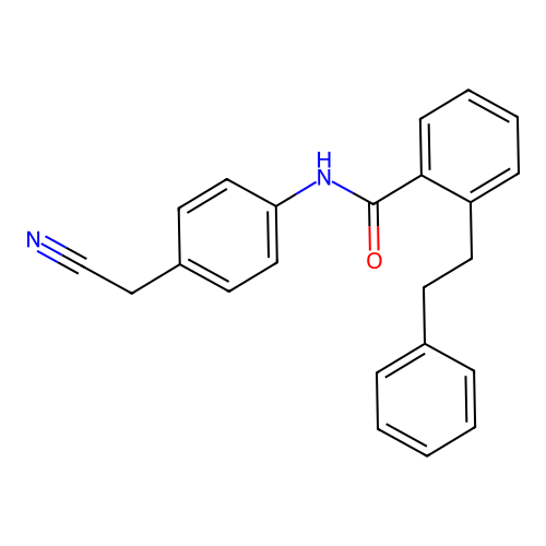 N-[4-(cyanomethyl)phenyl]-2-(2-phenylethyl)benzamide structure