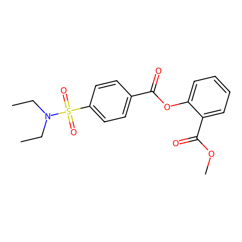 Methyl 2-({[4-(diethylsulfamoyl)phenyl]carbonyl}oxy)benzoate structure