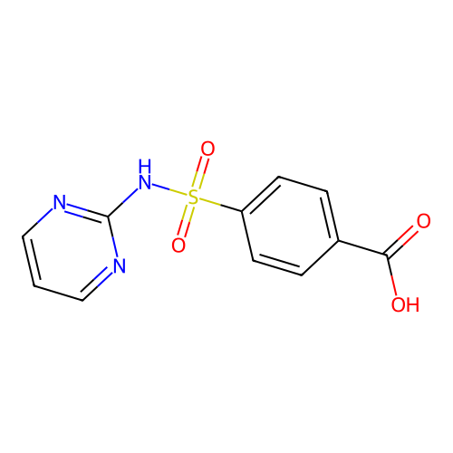 4-(Pyrimidin-2-ylsulfamoyl)benzoic acid structure
