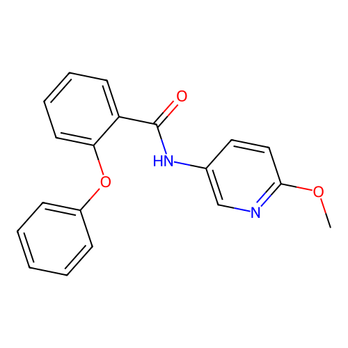 N-(6-methoxypyridin-3-yl)-2-phenoxybenzamide structure