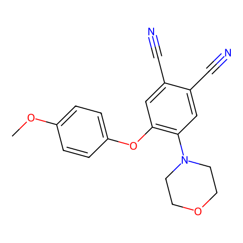 4-(4-Methoxyphenoxy)-5-(4-morpholinyl)phthalonitrile structure