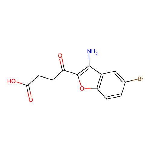 4-(3-Amino-5-bromo-1-benzofuran-2-yl)-4-oxobutanoic acid structure