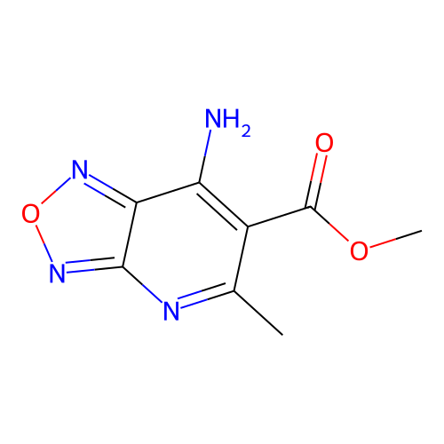 Methyl 7-amino-5-methyl[1,2,5]oxadiazolo[3,4-b]pyridine-6-carboxylate structure