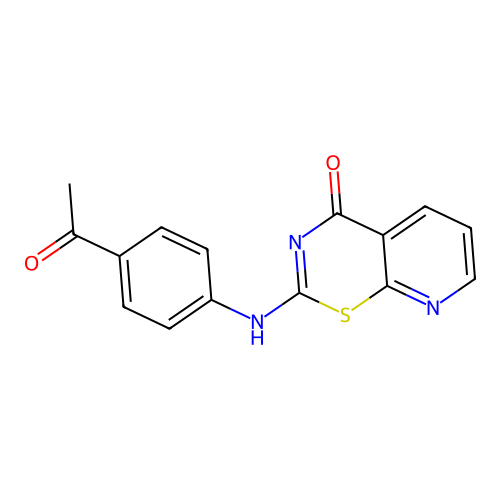 2-(4-Acetyl-phenylamino)-pyrido[3,2-e][1,3]thiazin-4-one structure