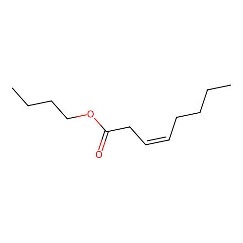 3-Octenoic acid, butyl ester, (Z)- structure