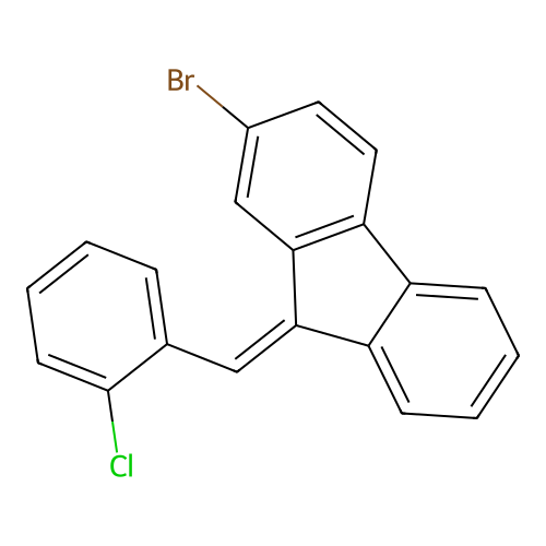 2-Bromo-9-[(2-chlorophenyl)methylidene]fluorene structure