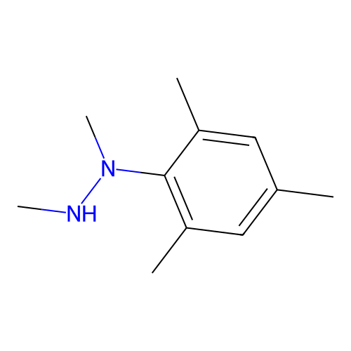 1,2-Dimethyl-1-(2,4,6-trimethylphenyl)hydrazine structure