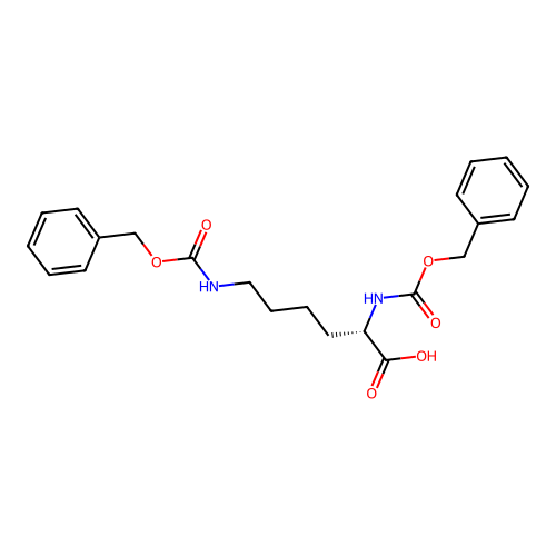 N2,N6-Bis[(phenylmethoxy)carbonyl]-L-lysine structure