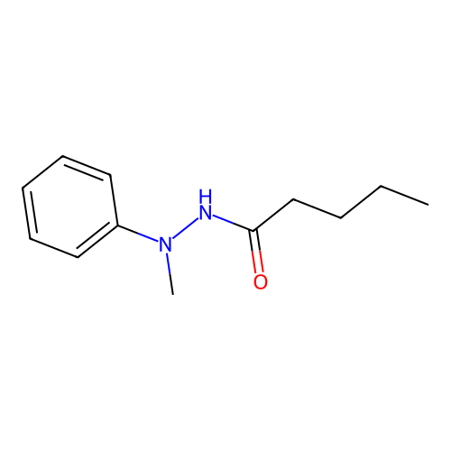N'-methyl-N'-phenylpentanehydrazide structure
