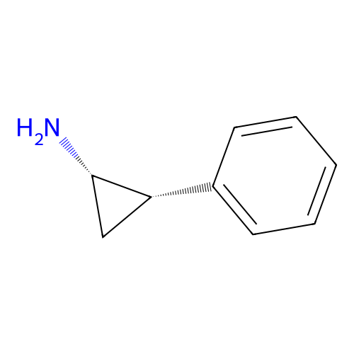 (1S,2S)-2-phenylcyclopropan-1-amine structure