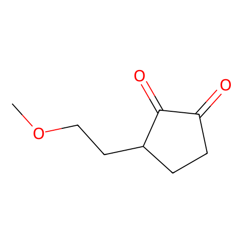1,2-Cyclopentanedione, 3-(2-methoxyethyl)- structure