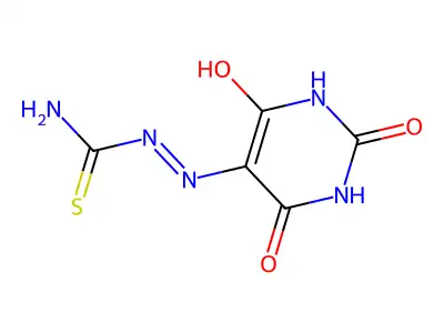 [(2,4,6-Trioxo-1,3-diazinan-5-ylidene)amino]thiourea structure