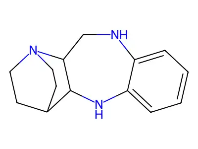 10H-Quinuclidino(2,3-c)-1,5-benzodiazepine, 4a,5,11,11a-tetrahydro- structure