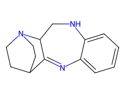 10H-Quinuclidino(2,3-c)-1,5-benzodiazepine, 11,11a-dihydro- structure