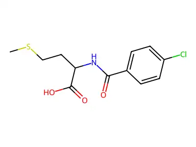 2-(4-Chloro-benzoylamino)-4-methylsulfanyl-butyric acid structure