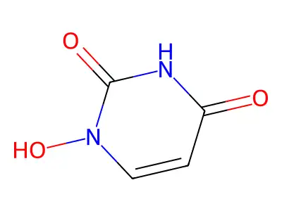1-Hydroxyuracil structure