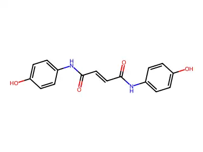 (E)-N,N'-bis(4-hydroxyphenyl)but-2-enediamide structure