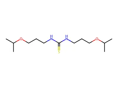 1,3-Bis(3-propan-2-yloxypropyl)thiourea structure
