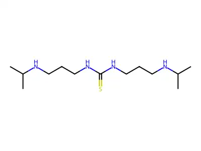 1,3-Bis[3-(propan-2-ylamino)propyl]thiourea structure
