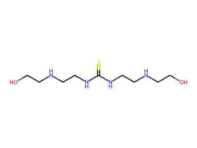 1,3-Bis[2-(2-hydroxyethylamino)ethyl]thiourea structure