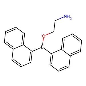 2-Aminoethyl dinaphthalen-1-ylborinate structure