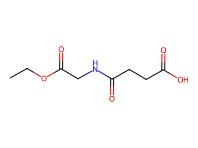 4-[(2-Ethoxy-2-oxoethyl)amino]-4-oxobutanoic acid structure