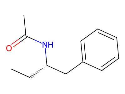 N-((1S)-1-(Phenylmethyl)propyl)acetamide structure