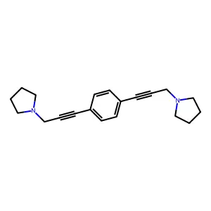 1-(3-{4-[3-(1-Pyrrolidinyl)-1-propynyl]phenyl}-2-propynyl)pyrrolidine structure