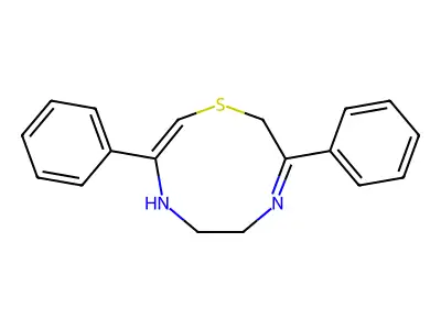 3,8-Diphenyl-2,5,6,7-tetrahydro-1,4,7-thiadiazonine structure