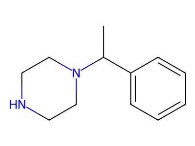 1-[(1R)-Phenylethyl]piperazine structure